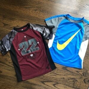 2 boys short sleeve shirts